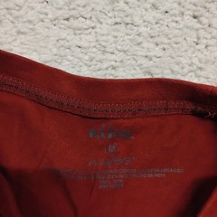 Kuhl Shirt Mens Medium Red Rust Wildfibre Organic Cotton Hiking Travel Gorpcore