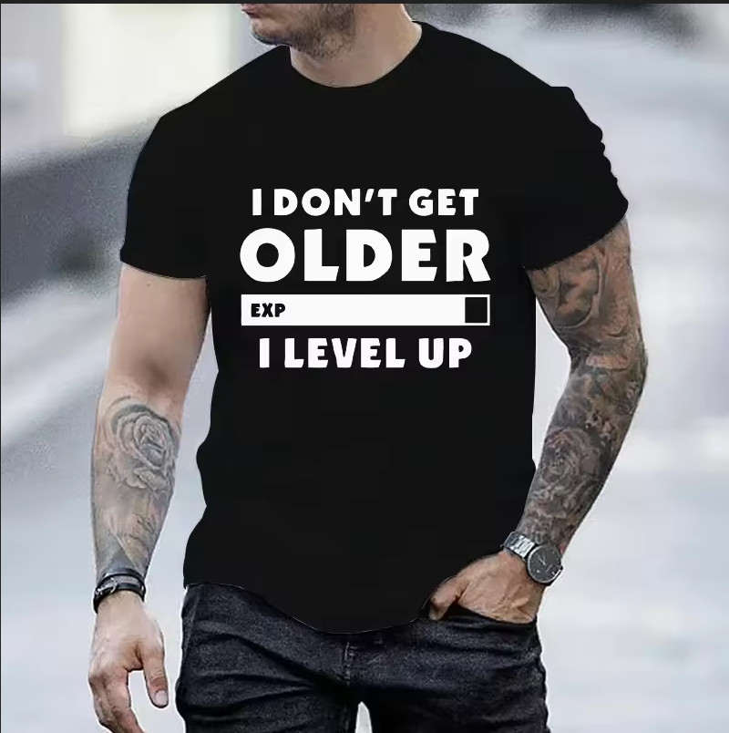 I Level Up Gamer Soft T-Shirt Custom POD Name Logo Multicolor Cotton Tee