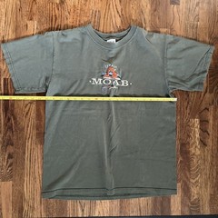 VINTAGE Utah Shirt Mens Medium Green National Parks Moab Arches Embroidered