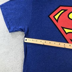 Superman Shirt Mens XL Blue DC Comics Superhero Logo Crewneck Tee Cotton Blend
