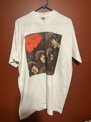 Vintage 1990 The Beatles Rubber Soul Album Fruit Of The Loom Shirt 2XL 90s