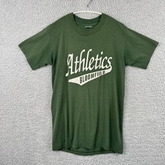 Vintage 80s Bloomfield Athletics Ivy College T Shirt Men’s Size S Green True