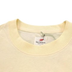 New Balance Men’s Made in USA Core Short Sleeve T-Shirt 100% Cotton ‘Calcium’