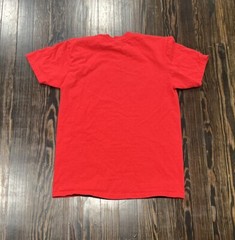 Stedman Enjoy Tulsa Graphic Print T Shirt Men’s Medium Red Cotton Single Stitch