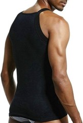 Zhiweikm Men’s G-Unit Style Square Cut Tank Tops Cotton Comfort Stretch Vest, XL