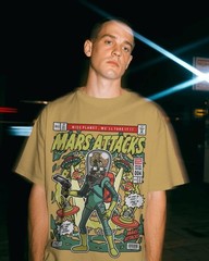 Mars Attacks Retro Alien Vintage Sci Fi Graphic T Shirt Tee