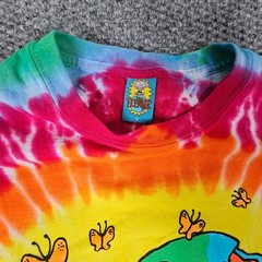 Bored Teenager Earth Day Tie Dye Graphic T-Shirt Mens Small Walking Earth