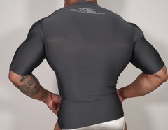 MEN’S DARK GRAY COMPRESSION SHIRT SIZE SMALL