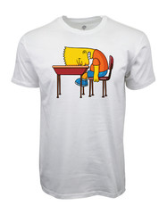 The Simpsons Bart School Bench Graphic T shirt