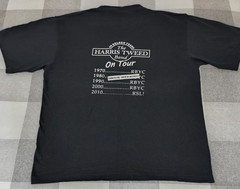 The Harris Tweed Band 40 Golden Years 1970-2010 Tour T-shirt Black Large Vintage