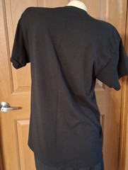 Hanes Comfort Blend Black Tee Crew Neck Short Sleeves Size M