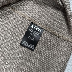 Kuhl Shirt Mens XL Brown Konflikt Henley Waffle Knit Thermal Hiking Hiker