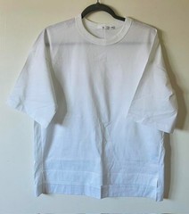 Uniqlo JW Anderson Women’s White Supima Cotton Crew Neck Oversized T-Shirt SZ S