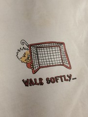 Calvin and Hobbes VTG 90s T-Shirt LaCrosse Front/Back Print Single Stitch LG??