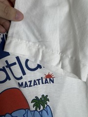 Vintage Destination Location Mazatlan Mexico Single Stitch White Mens Large 90s