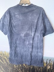 The Mountain T-Shirt Wolves American Flag Blue Tie-Dye L USA Vintage