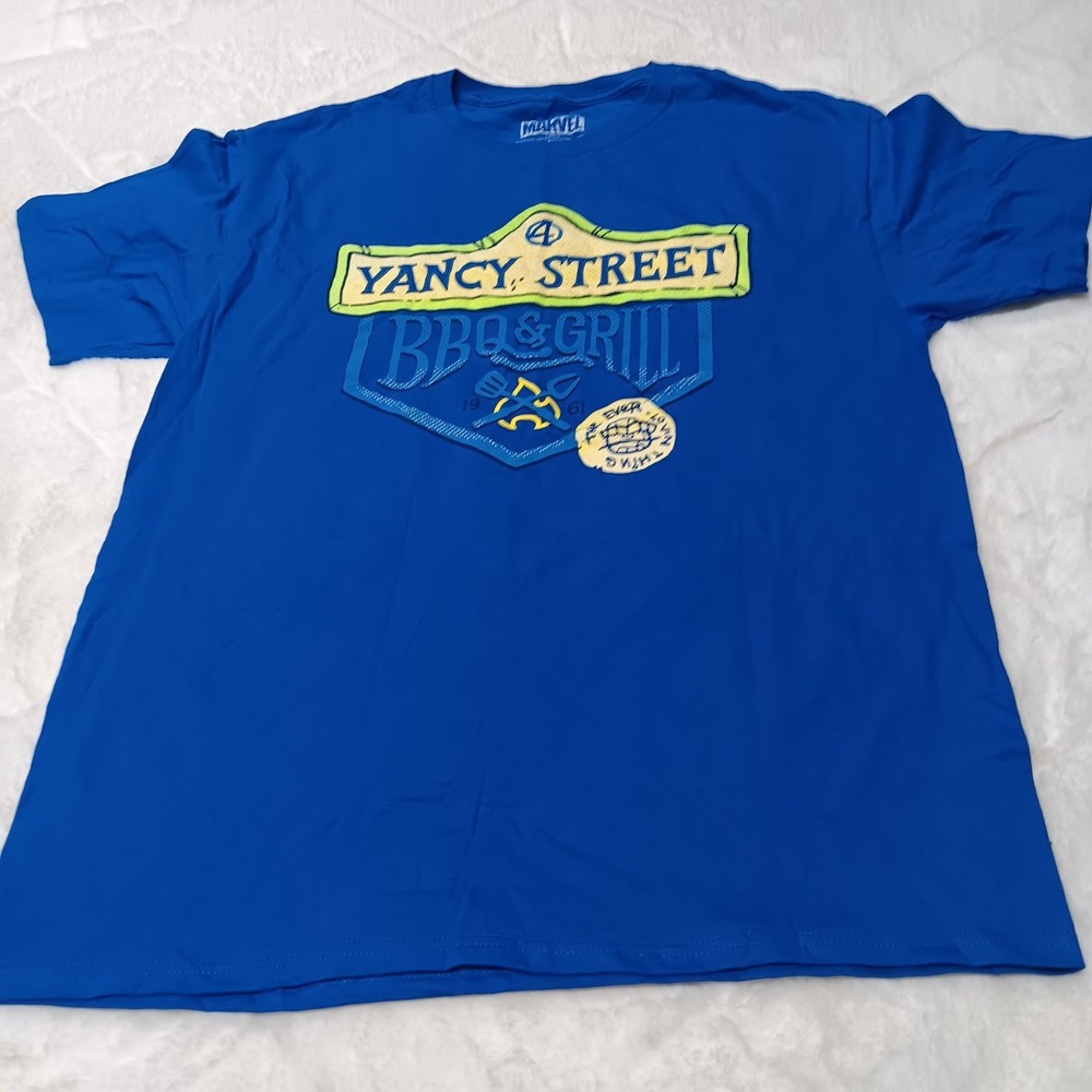 Marvel Yancy Street BBQ & Grill Graphic Tee Loot Crate Exclusive – Men’s Large