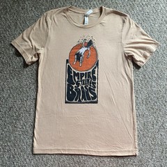 Empire Stikes Brass T Shirt Mens Medium M Tan Short Sleeve Tour Band RARE