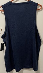 Flag & Anthem MadeFlex Men’s Crew Neck Navy Heather Sleeveless Tank Top Medium M