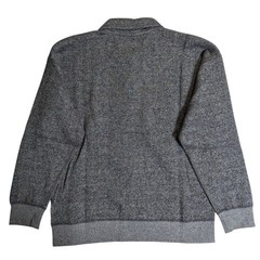 Paul Smith Striped Polo Sweatshirt Charcoal M 100% Cotton Japan For 14+