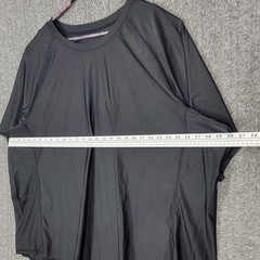 Hodo Crewneck T-Shirt Mens Big and Tall 6X Black Short Sleeve Performance Tee