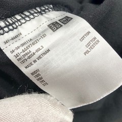 Uniqlo U Crew Neck Pocket Tee Mens Large Black Long Sleeve T-Shirt Relaxed