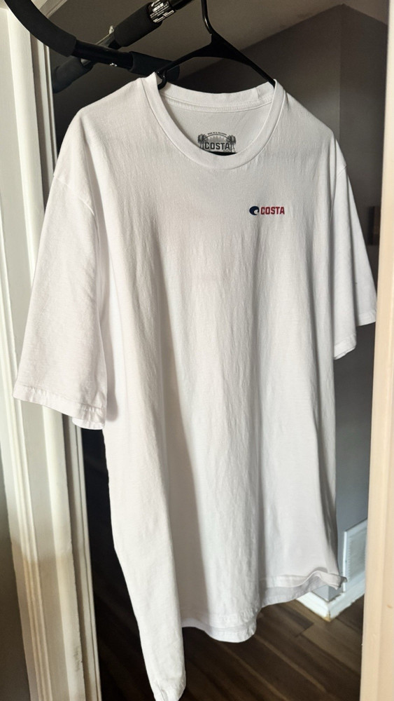 Costa Men’s Graphic Logo Short Sleeve T-Shirt XXL Cotton Blend Assorted Colors