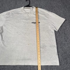 Fear of God Essentials Boxy T Shirt Mens Medium Light Oatmeal Short Sleeve