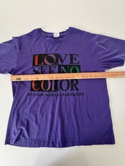Cross Colours Love See No Color – Racism hurts everyone 90s Vintage shirt Sz XL
