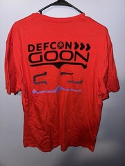 2024 Defcon 32 “Goon” Staff T-Shirt Graphic Red/Purple/Black Size X-Large RARE