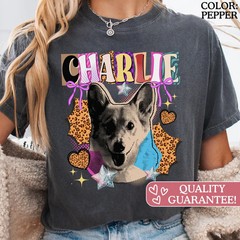 Custom Dog Comfort Tee Personalized Pet Lover Gift