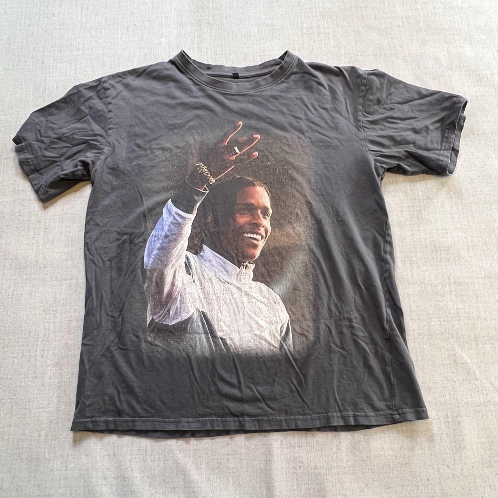 Graphic ASAP Rocky T Shirt Men’s Size Medium Black 100% Cotton