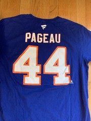 Jean-Gabriel Pageau New York Islanders Fanatics Authentic T-Shirt Blue Large