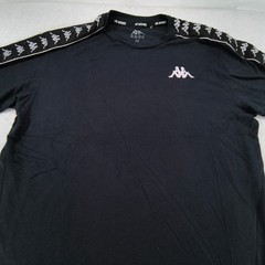 Kappa Casual Short Sleeve Crew Neck T Shirt Mens Size Medium M Black White