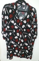 Friday The 13th Camp Crystal Lake 3XL Button-Up Short Sleeve Shirt – Official
