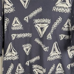 Reebok Mens T Shirt 2XL Blue AOP Graphic Tee Short Sleeve Skater Sports Classic