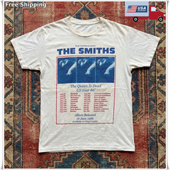 The Smiths ‘Queen Is Dead’ US Tour 86 Unisex White T-shirt, Size S-5XL
