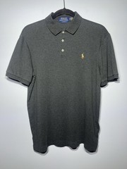 Polo Ralph Lauren Men’s Classic-Fit Polo Shirt Black Short Sleeve Button logo M