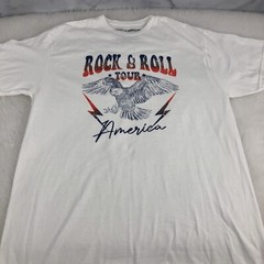 Brooklyn Vertical Rock And Roll Tour America Men’s size XLarge White