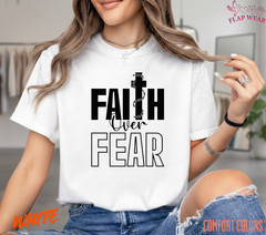 Unisex Faith Over Fear Christian T-Shirt, Men T shirt,Women T shirt Gift Religio