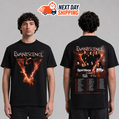 HOT!! Evanescence 2026 North America Tour T-shirt, Alternative Rock Band T-Shirt
