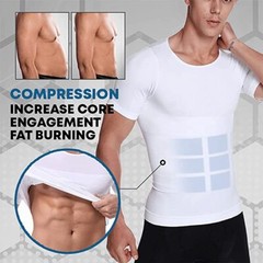 Men Slimming Tummy Control Tank Top Body Shaper Belly Chest Compression Shirt