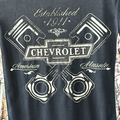 Chevrolet American Muscle Shirt Small Realtree Xtra Camo Trim Black Short Sleeve