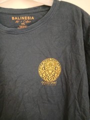 Spectacular NEW Balinesia XXL Dark Blue T Shirt 100% Cotton BALI Indonesia In US