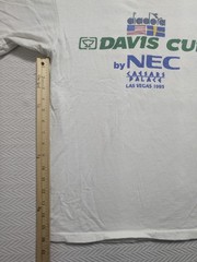 Vintage 1995 Davis Cup NEC Caesars Palace Las Vegas Diadora T Shirt USA XL