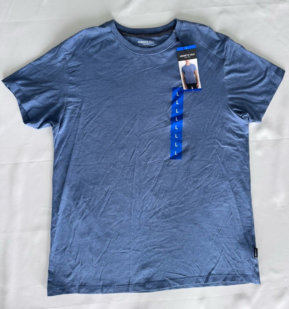 Kenneth Cole New York Men’s Blue Crew Neck T-Shirt Size Large NWT