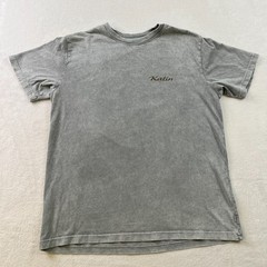 Katin Mens T Shirt Large Gray Palm Tree Stairway Graphic Tee 100% Organic Cotton