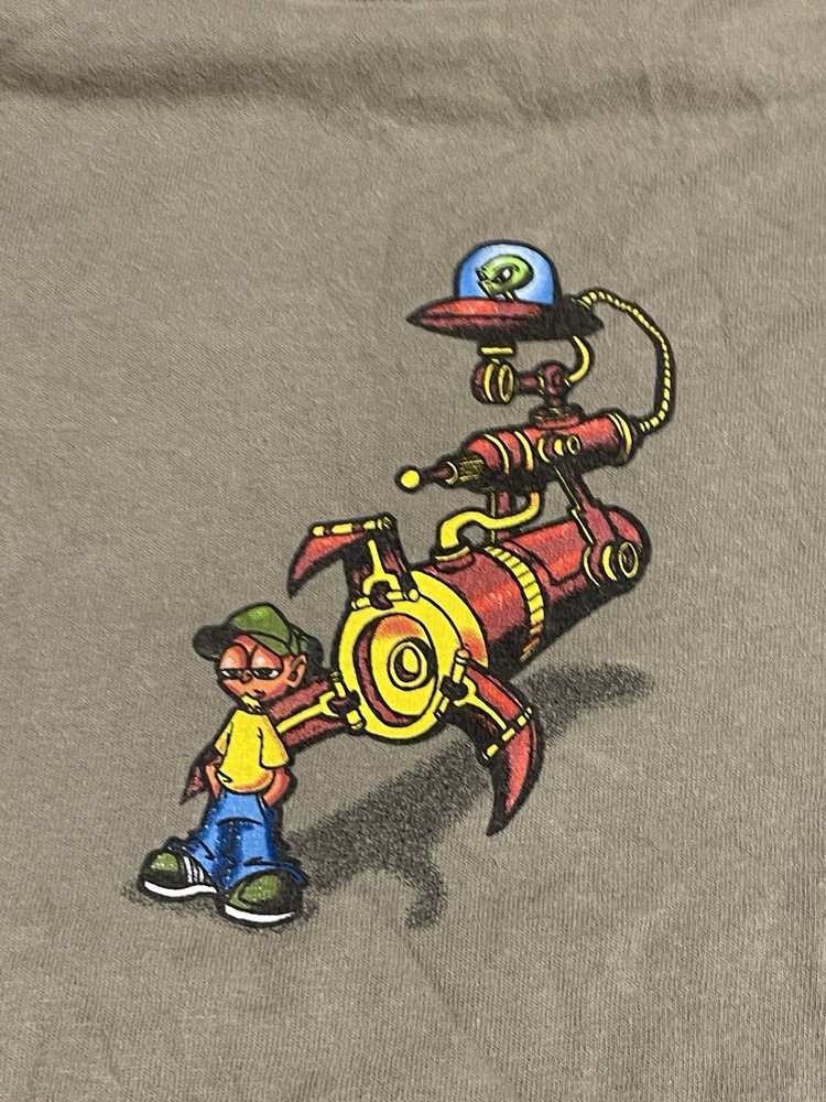 Vintage Alien Workshop Graphic Tee Mens L Y2K Streetwear T47