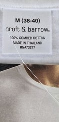 Vtg Y2K Croft & Barrow 6-Pack Cotton Crew Neck T-Shirts Tighty Whities Underwear