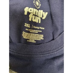 Family Fun Peanuts Snoopy Beach Sunset Graphic T-Shirt Mens 2XL Navy Blue